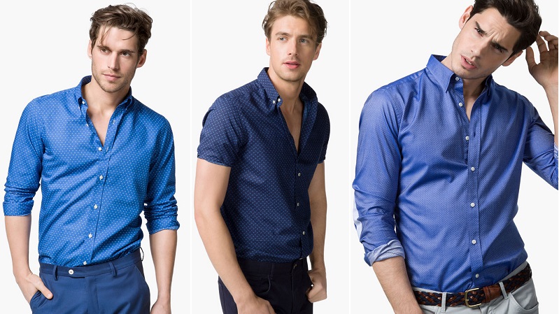 camisas de hombre azules 2