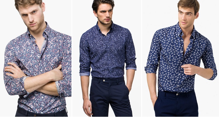 camisas de hombre estampadas