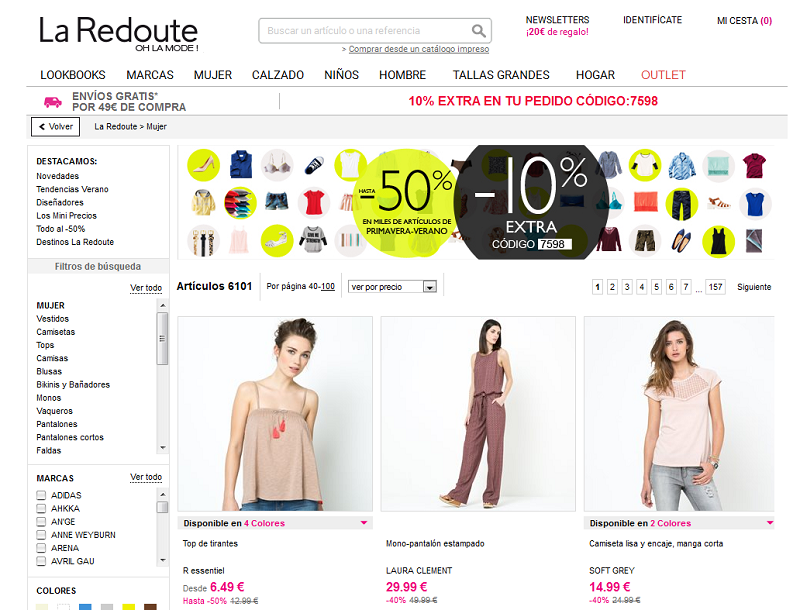 ropa online