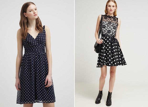 vestidos de cóctel topos