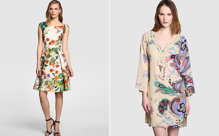 vestidos de noche estampados