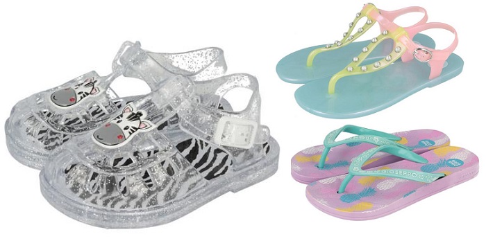 zapatos de niña playa