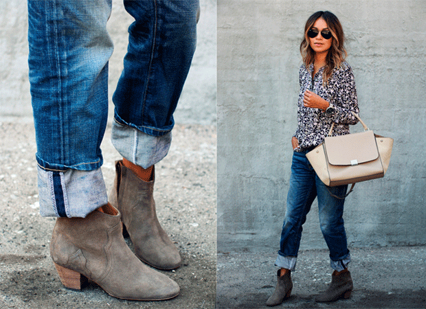 Vaqueros Boyfriend con botines