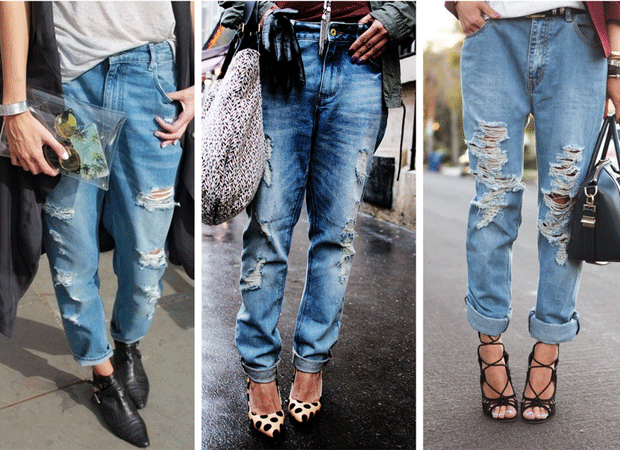 Boyfriend jeans style