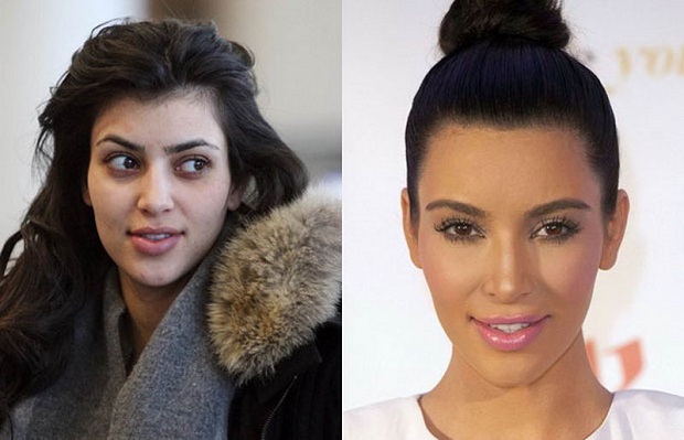 KIM KARDASHIAN sin maquillaje
