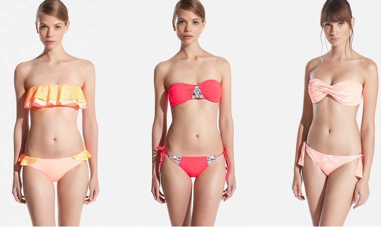 bikinis oysho coral