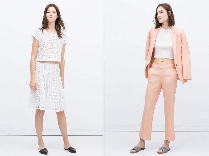 cropped top zara