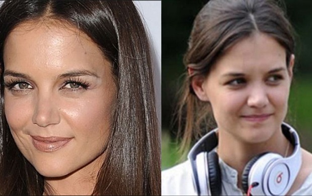 famosas sin maquillaje KATIE HOLMES