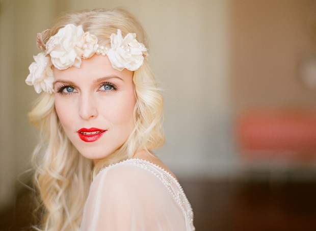 labios rojos novia