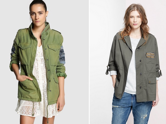 look militar ECI y MANGO