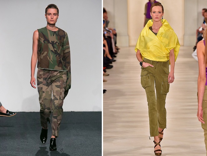look militar pasarela