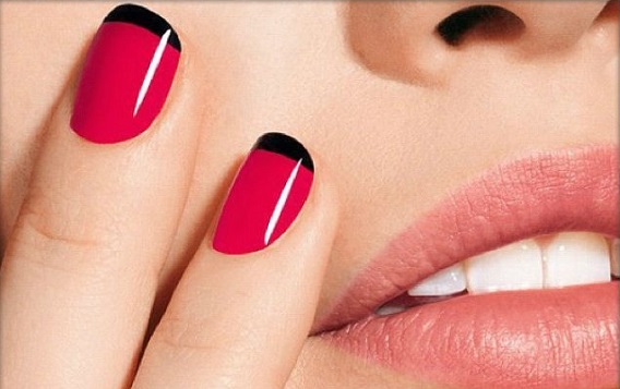 manicura francesa color