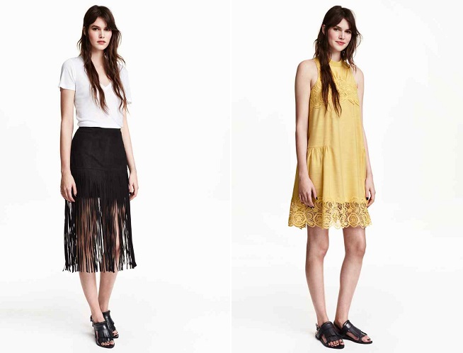 looks boho chic H&M
