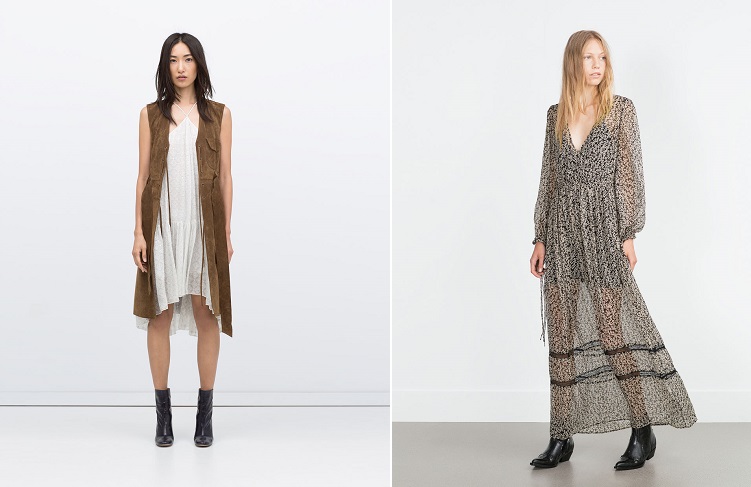 looks boho chic de zara