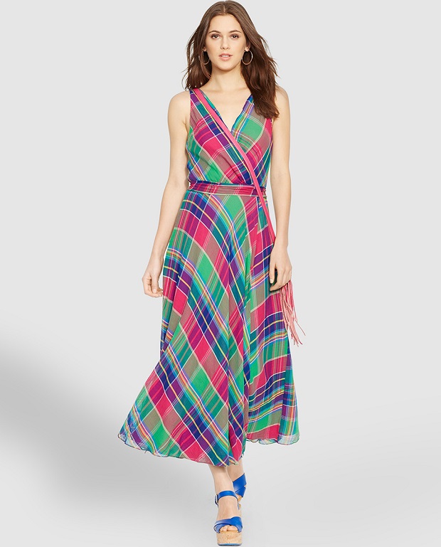 vestido cuadros polo ralph lauren