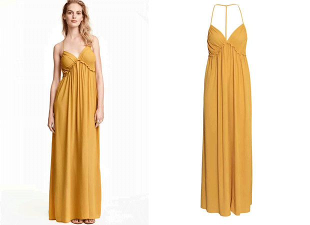 Vestido amarillo largo