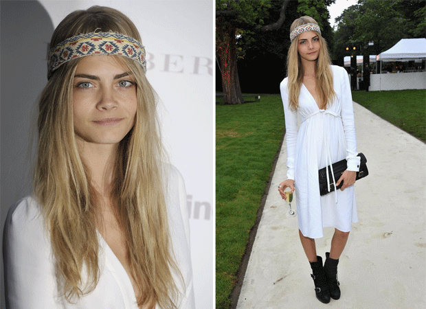 Cara Delevingne look hippie
