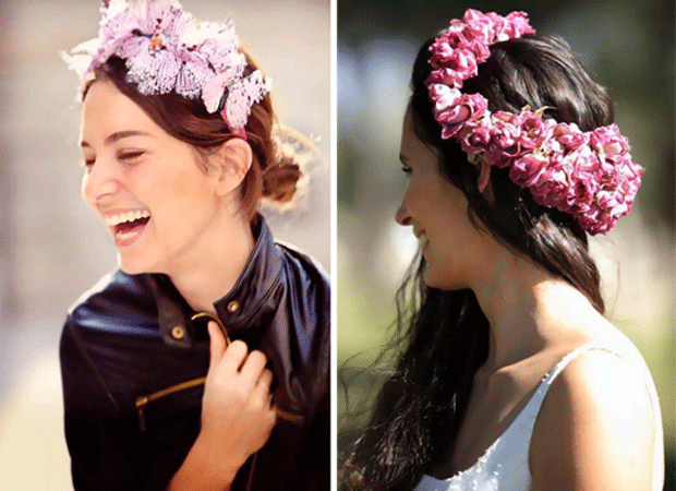 Flores en peinado