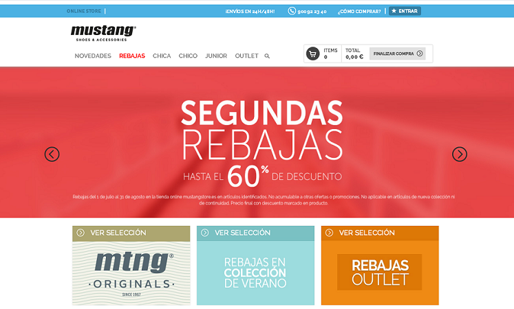tiendas de zapatos online mustang store