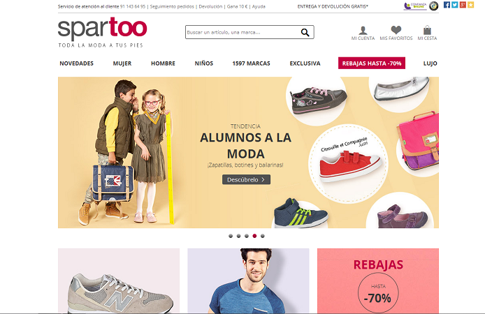 tiendas de zapatos spartoo