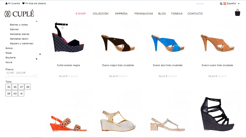 zapatos cuplé