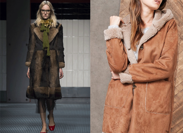 Abrigo Gucci y stradivarius
