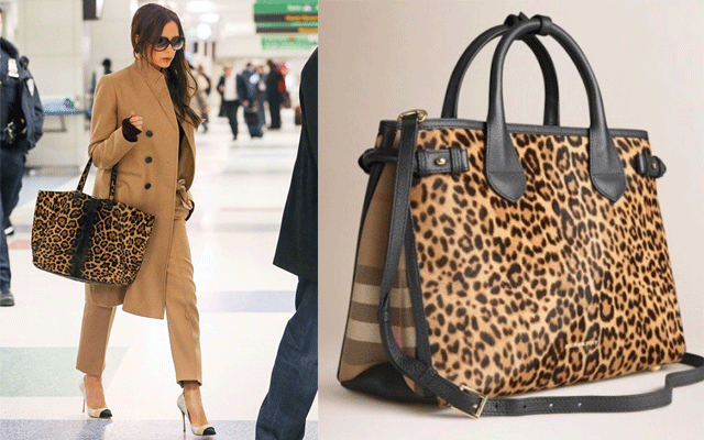 Leopard print bolso Burberry