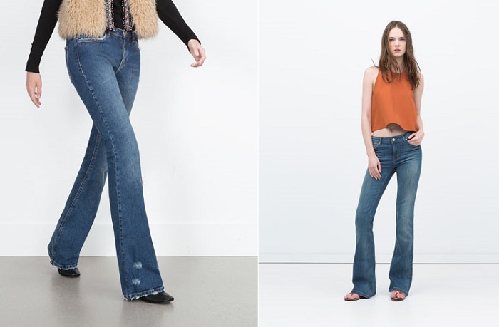 pantalone de campana vaqueros