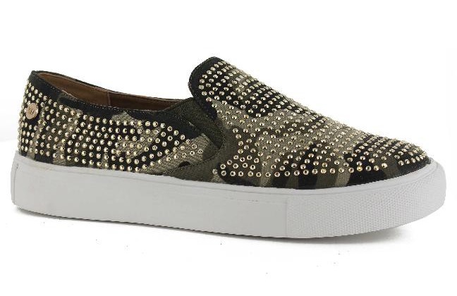 zapatos Xti slip on camiflage