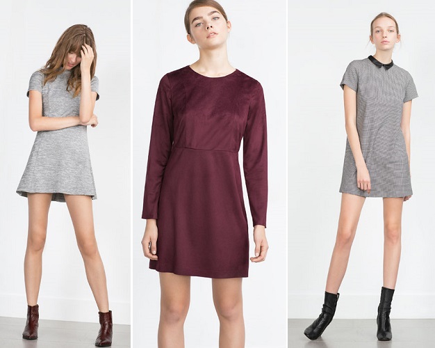 Mini vestido gris
