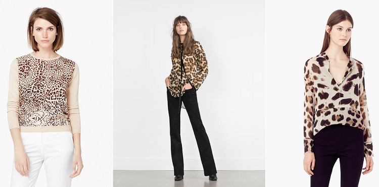 animal print camisetas