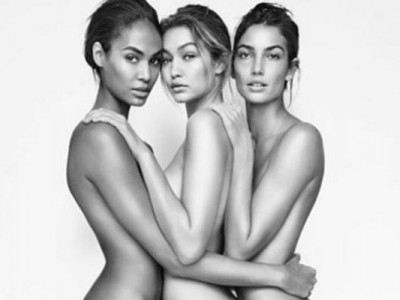 Stuart Weitzman hace desnudar a Gigi Hadid en su última campaña