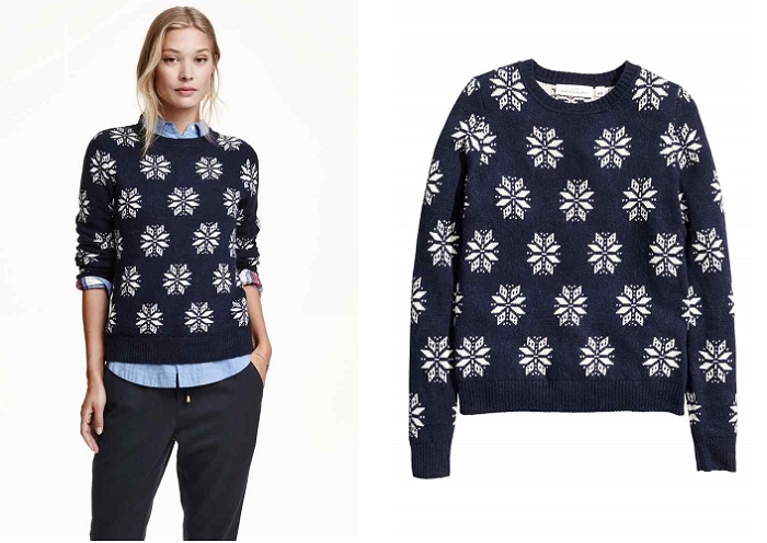 jersey navidad H&M copos 5