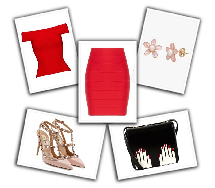 combinar falda roja (4)
