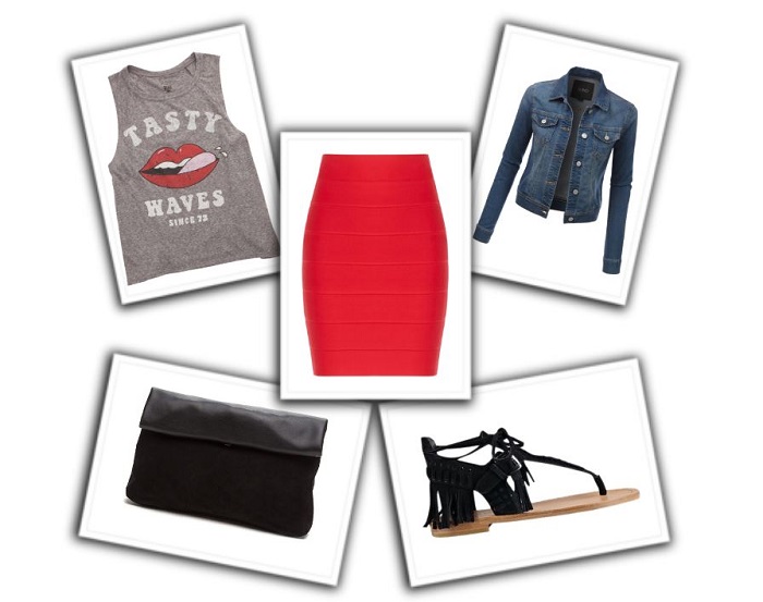 combinar falda roja (5)