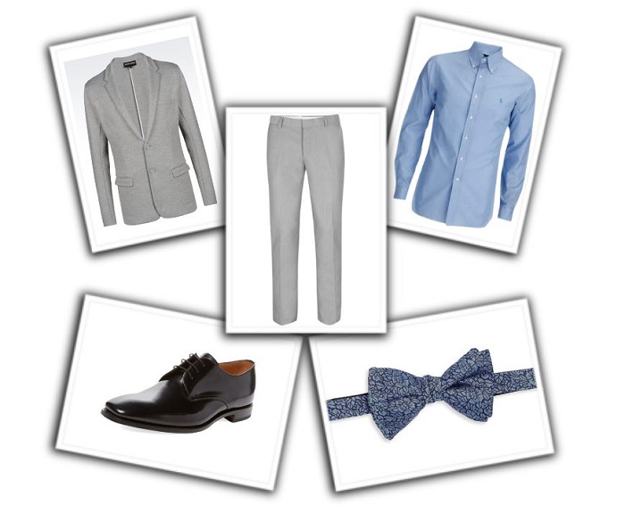 camisa y corbata para traje gris (1)