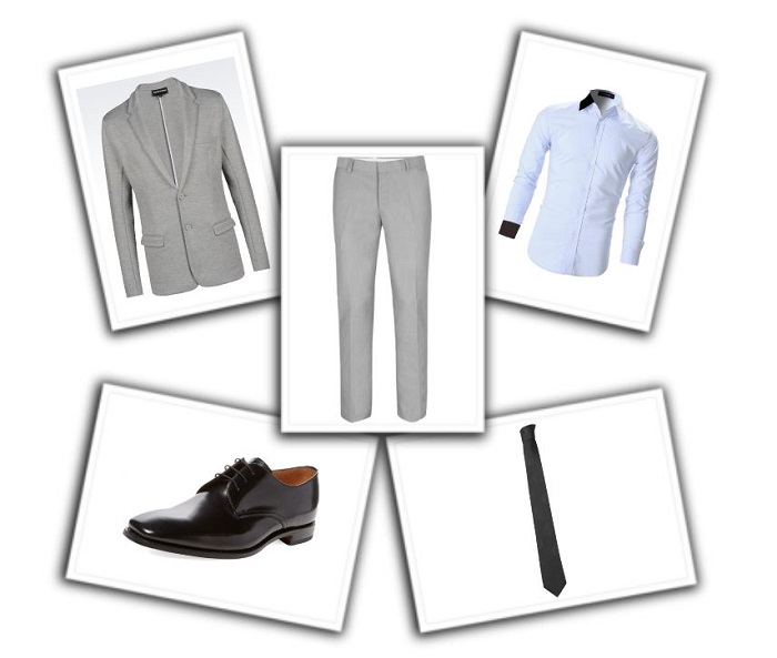 camisa y corbata para traje gris (4)