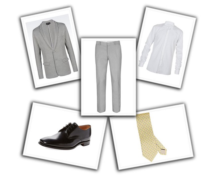 camisa y corbata para traje gris (5)