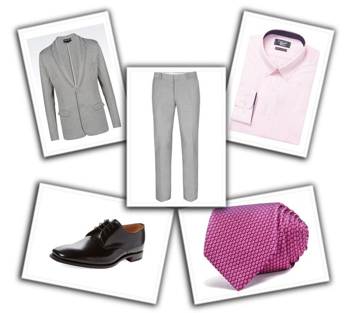 camisa y corbata para traje gris (7)