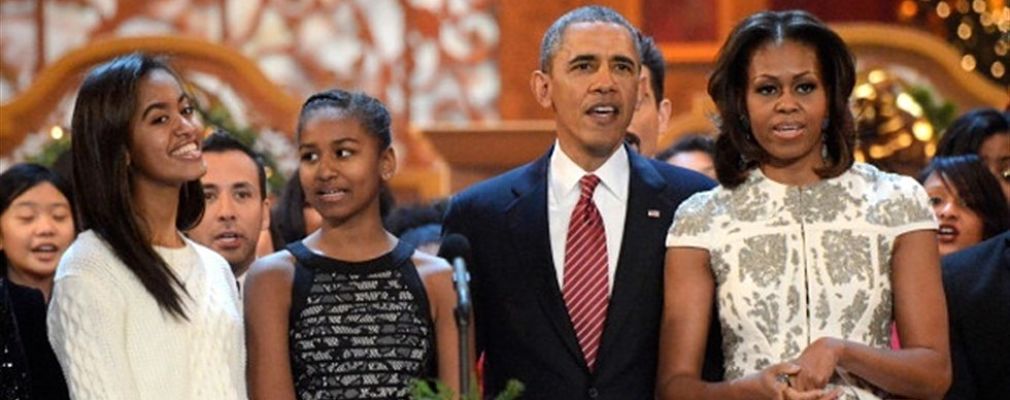 Sasha y Malia Obama portada